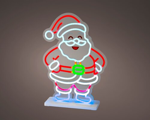 LumineoLED neon light plastic santa steady binnen