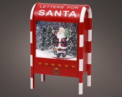 LumineoLED sneeuw blower plastic mailbox sneeuwval effect binnen