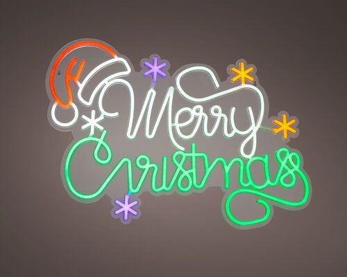 LumineoLED tekst plastic merry christmas steady binnen