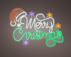 LumineoLED tekst plastic merry christmas steady binnen