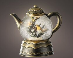 LumineoLED waterspinner plastic teapot steady BO binnen