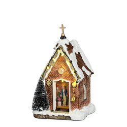 Luville Chapel with Maria battery operated - l10xb9,5xh17cm