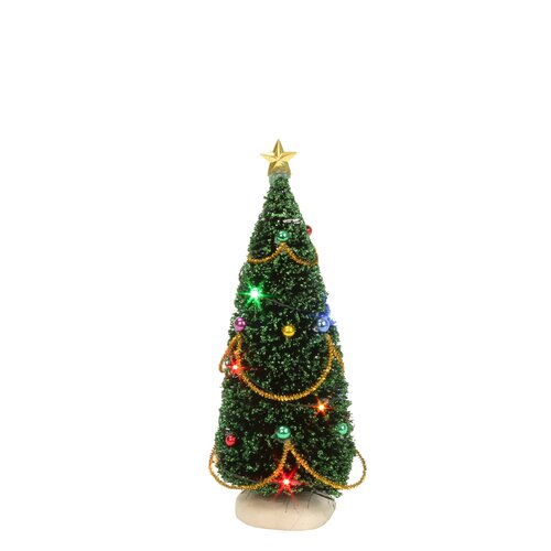 Luville Christmas tree with flashing lights battery operated - h15cm