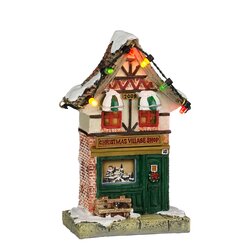 Luville Christmas village shop small battery operated - l7xb4,5xh12,5cm