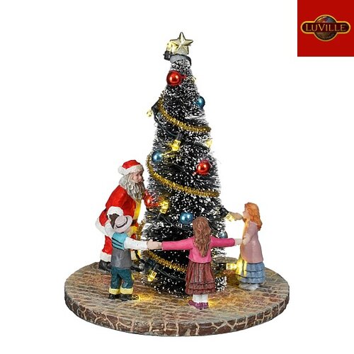 LuVille Dancing around the christmas tree battery operated - l11,5xb11,5xh14cm