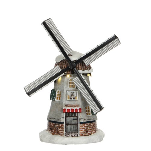 Luville Dutch mill battery operated - l15,5xb13xh22,5cm - afbeelding 1
