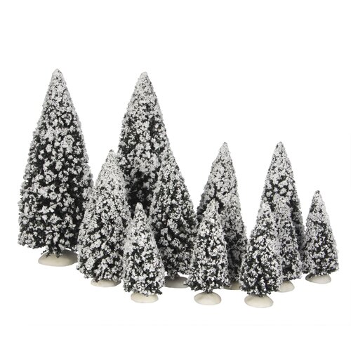 Luville Evergreen tree assorted 12 pieces - l29xw9xh30cm