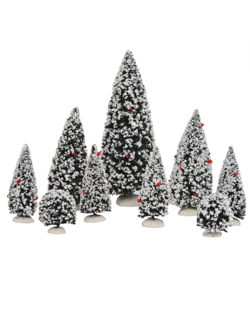 LuVille Evergreen tree assorted 9 pieces