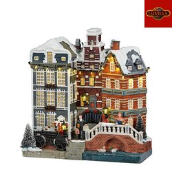 LuVille Facade street Amsterdam battery operated - l20,5xb11xh25cm