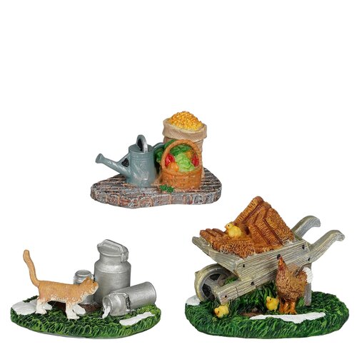LuVille Farm accessoires 3 stuks - l6,5xb6xh5cm