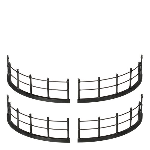 Luville Fence black 4 pieces - l15,5xb13,5xh4cm
