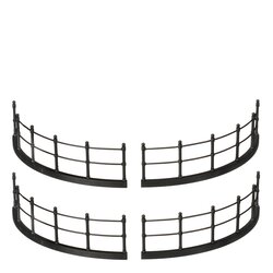 Luville Fence black 4 pieces - l15,5xb13,5xh4cm