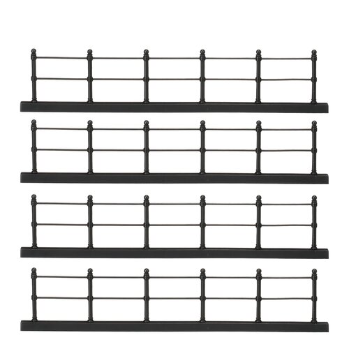 Luville Fence black 4 pieces - l20xh4cm