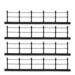Luville Fence black 4 pieces - l20xh4cm