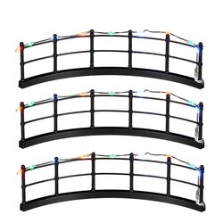Luville Fence multicolour 3 pieces battery operated - l15,5xb13,5xh4cm
