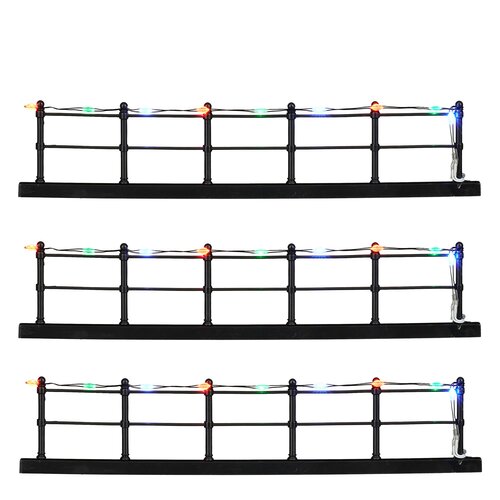 Luville Fence multicolour 3 pieces battery operated - l20xh4cm