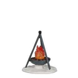 Luville Fire tipi battery operated - l7,5xb7,5xh9cm