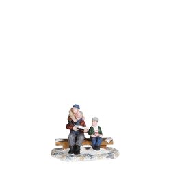 Luville Grandpa telling a story - l7,5xb4,5xh6cm