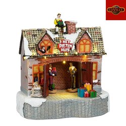 LuVille Het pieten huis battery operated - l20,5xb12,5xh22,5cm