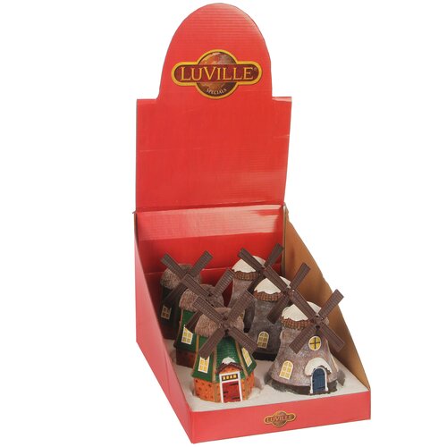 Luville Holland windmill 2 assorted battery operated display - l11xb11xh18cm
