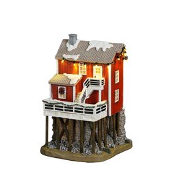 LuVille House on stilts battery operated - l14,5xb13,5xh22cm