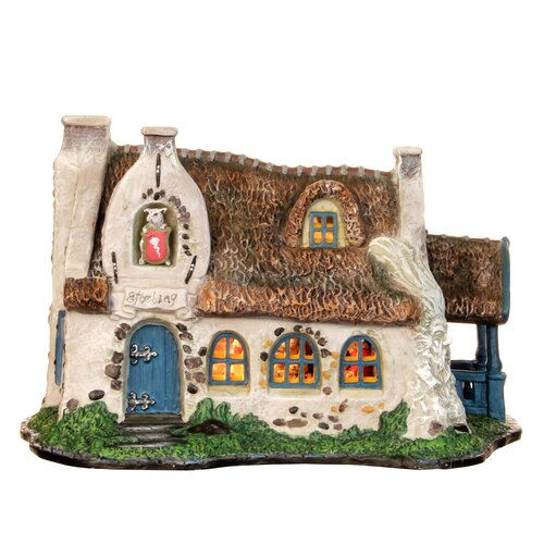 Efteling Huis van de Zeven geitjes werkt op batterijen - l22xb15xh14cm