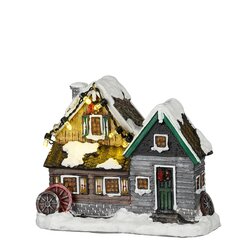 Luville Kukeluku farm small battery operated - l11xb6xh9cm