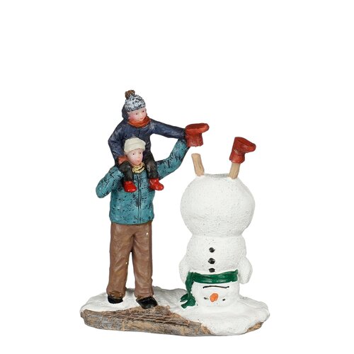 Luville Making funny snowman - l7,5xb4xh9cm