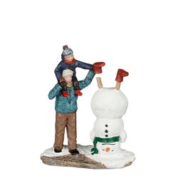 Luville Making funny snowman - l7,5xb4xh9cm