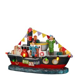 Luville Pakjesboot small werkt op batterijen - l13xb6xh9cm