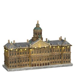 Luville Paleis op de dam werkt op batterijen - l31xb10xh21cm