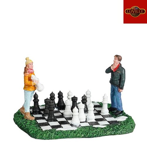 LuVille Playing checker - l7,5xb4xh6cm