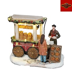 LuVille Pretzel market shop battery operated - l12xb7,5xh9,5cm