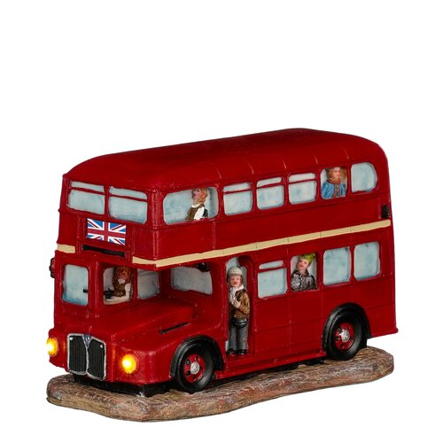 Luville Red double-decker battery operated - l17xb8,5xh11cm