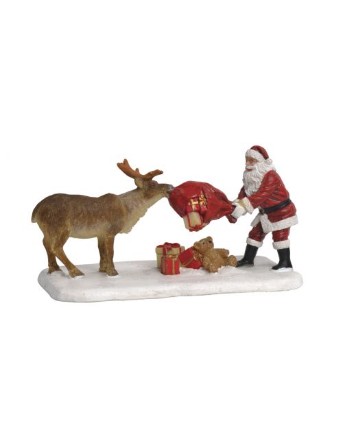 LuVille Reindeer Teasing Santa