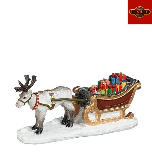 LuVille Santa’s sleigh - l14xb6,5xh7cm