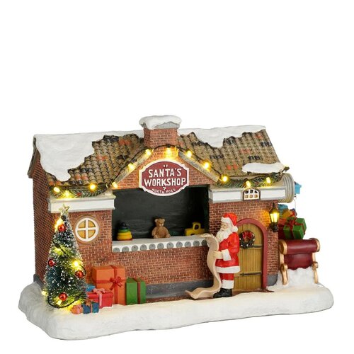 Luville Santa s workshop l32b18h20.5cm bo