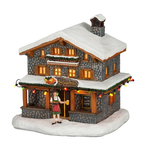 Luville Schnitzel restaurant werkt op batterijen - l20,5xb19xh19cm