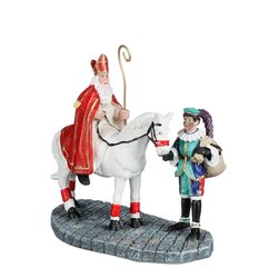Luville Sinterklaas, Piet and Ozosnel - l10xb5,5xh9,5cm
