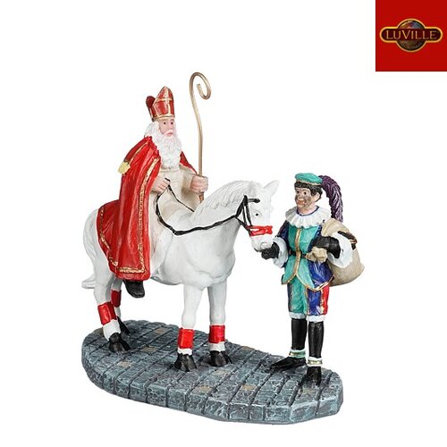 LuVille Sinterklaas, Piet and Ozosnel - l10xb5,5xh9,5cm