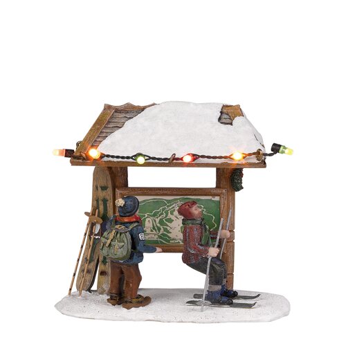 Luville Ski route battery operated - l10xw7,5xh10cm