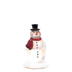 Luville Snowman lighted battery operated - l4,5xw4,5xh8cm