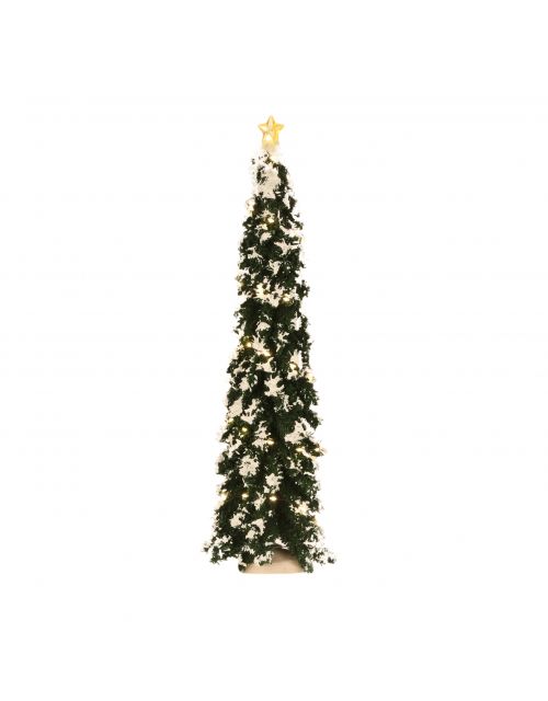 LuVille Snowy Conifer with lights