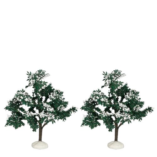 LuVille Snowy tree 2 stuks - h10xd8cm