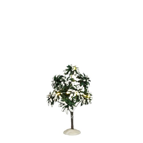 LuVille Snowy tree lighted battery operated - h15xd10,5cm