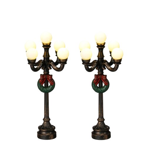 Luville Street lantern 2 pieces battery operated - l4xb4xh11cm