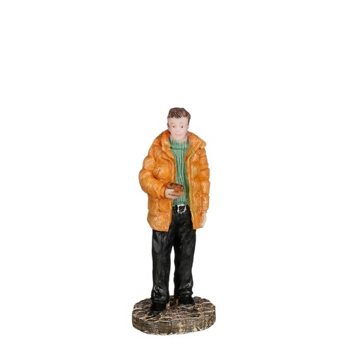 Luville Visitor eats croquette - l2,5xb2,5xh7cm