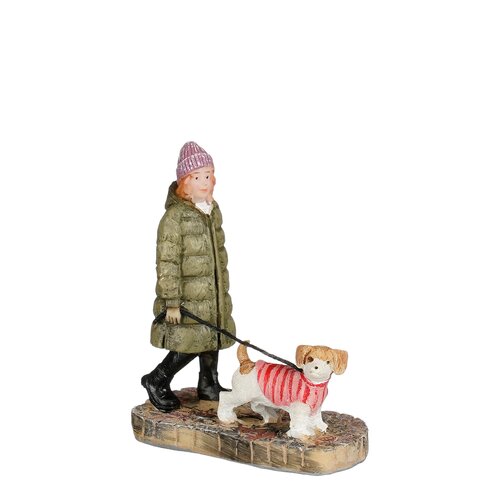 Luville Walking with a dressed up dog - l6xb3xh7cm