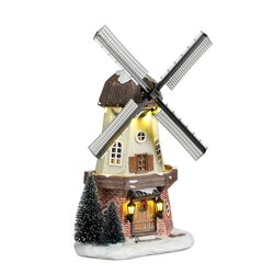 Luville Windmill battery operated - l15,5xb8xh27cm