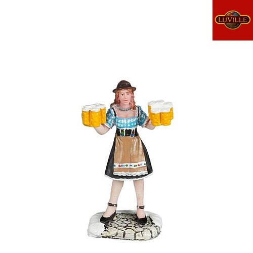 LuVille Woman brings beer - l4xb2,5xh7cm